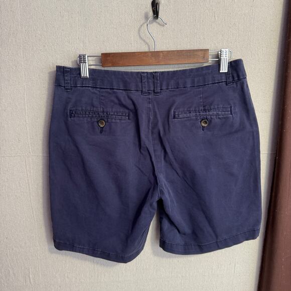 Gap Khakis Size 6 Boyfriend Chino Shorts Blue Casual Pockets - Picture 5 of 9